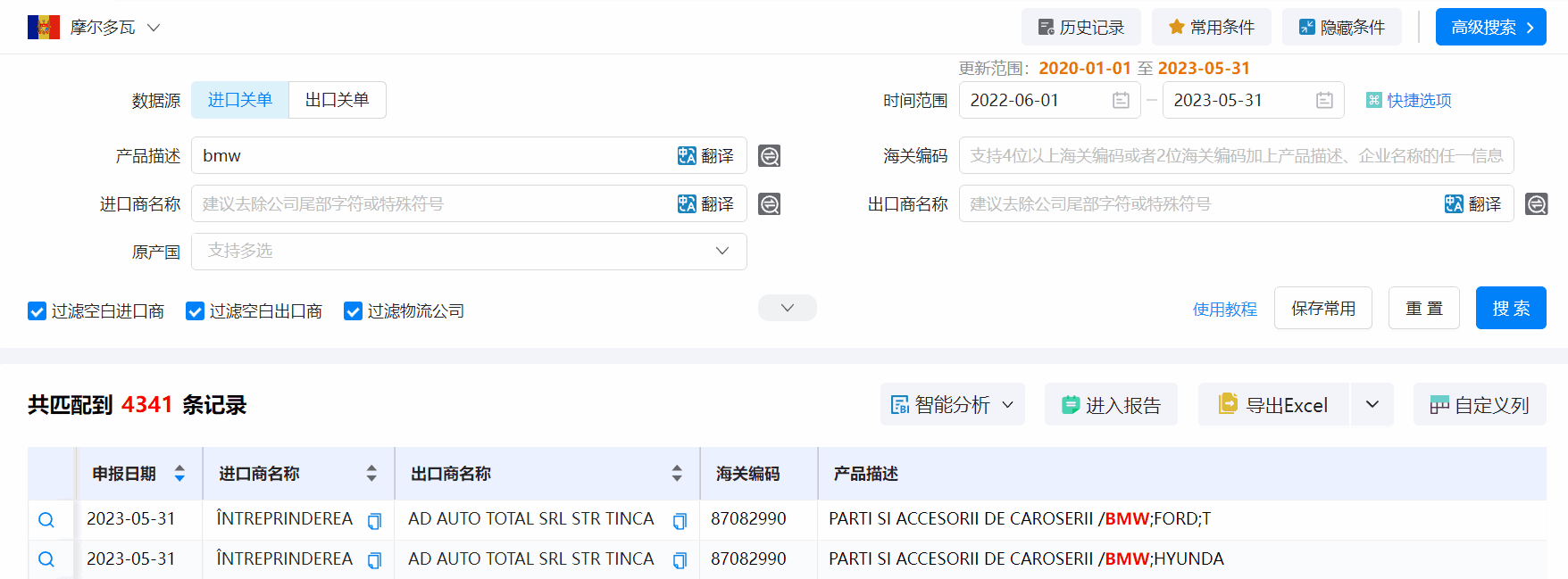 海关数据,摩尔多瓦海关数据,EVO视讯 EVO真人海关数据